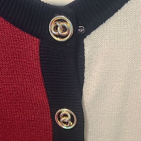 Ami Knits Size 10 Color Block Cardigan - Picture 4 of 5